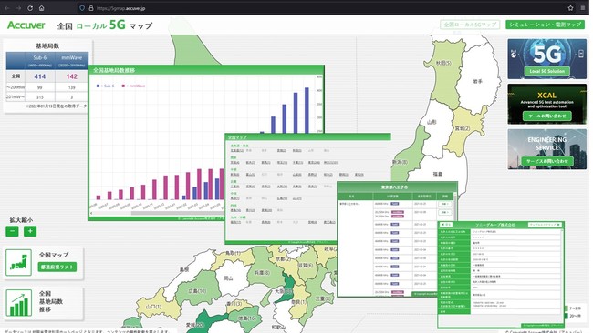 全国ローカル5Gマップ