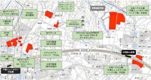 【図表4 印西と印西牧の原のデータセンター用地（計画中も含む）】