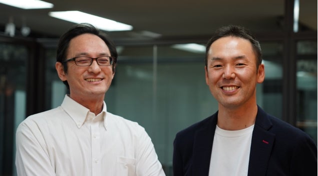 Octa Robotics 創業者  左 代表取締役 CEO 鍋嶌厚太  右 取締役COO 前川幸士