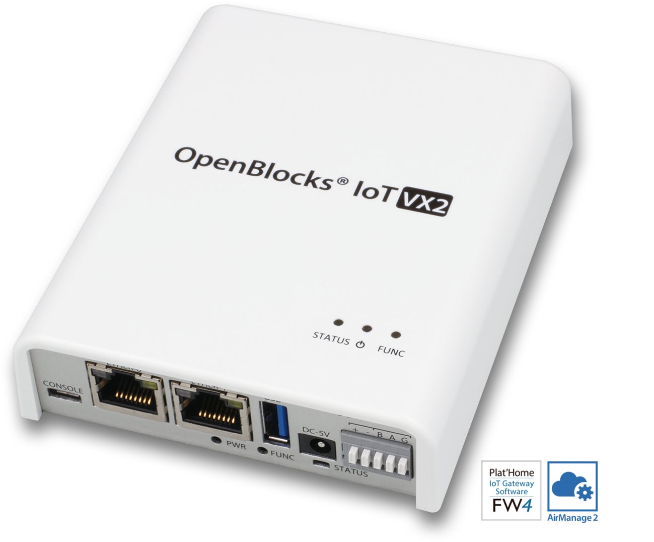 ぷらっとホーム OpenBlocks IoTシリーズ製品画像 (モデル例 VX2)