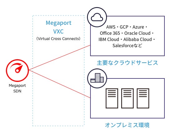 ​Megaport接続イメージ