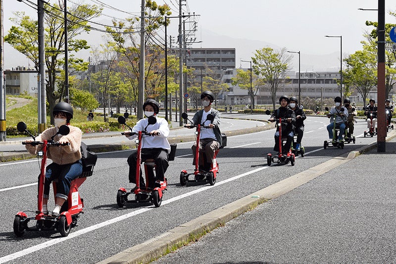 電動三輪モビリティ GOGO!R PRイベントの様子